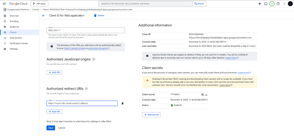n8n dashboard overview