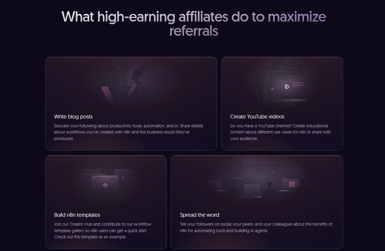 Conceptual illustration of affiliate marketing funnel for software developers